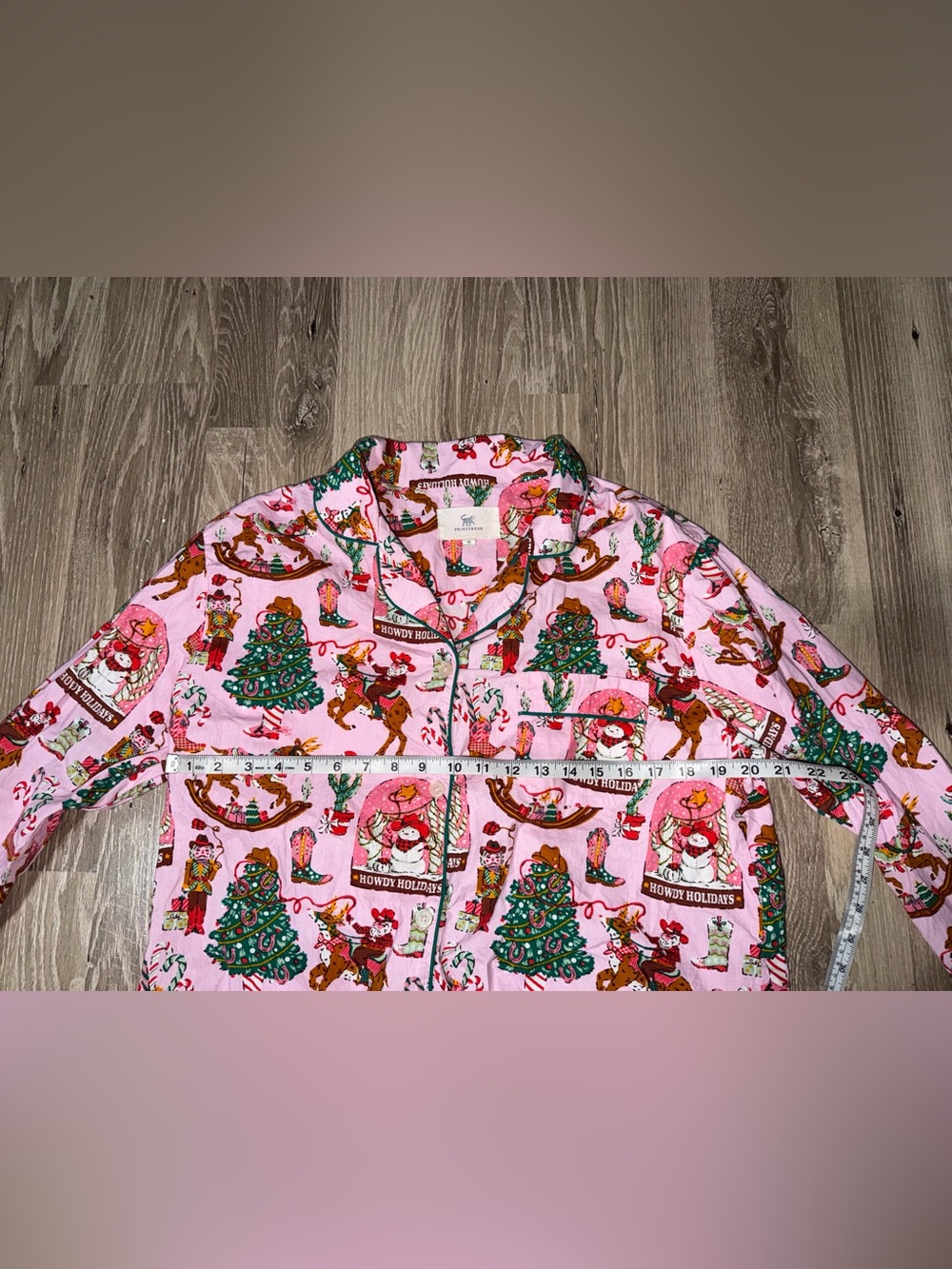 PRINTFRESH - COWBOY CHRISTMAS LONG PAJAMA SET MEDIUM - Picture 10 of 12